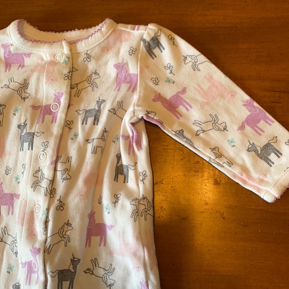 Unicorn button sleeper